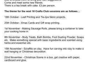 Taunton Craft Group Activities 2024